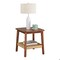 Alaterre Furniture Rectangle End Table, 20 in W, 20 in L, Solid Acacia, Warm Chestnut ANCA0170 - alternate 10